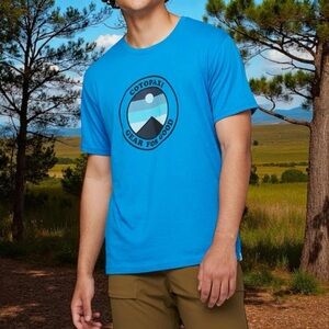 NWT COTOPAXI Sunnyside Tee Shirt in Saltwater Blue Small
